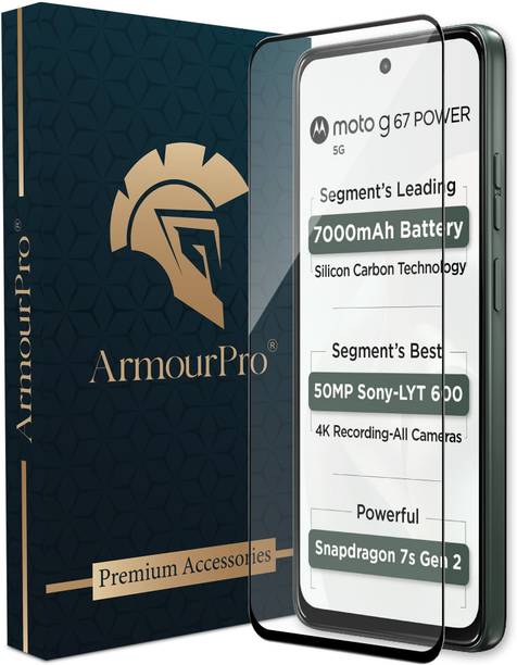 ArmourPro Edge To Edge Tempered Glass for Motorola G67 Power 5G, Moto G67 Power