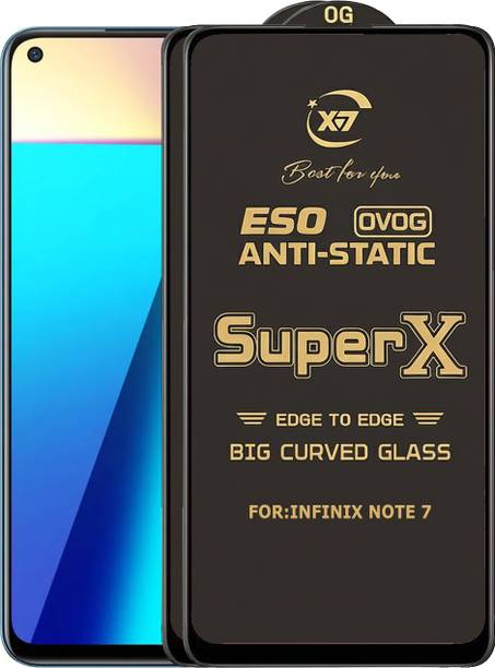ANILUQ Edge To Edge Tempered Glass for INFINIX NOTE 7