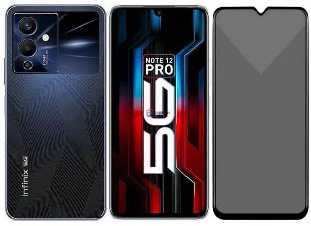 TELESHIELD Edge To Edge Tempered Glass for Infinix Note 12 Pro 5G, DelhiGear Glass, Privacy Screen Protector, Privacy Tempered Glass, Screen Guard, Mobile Glass