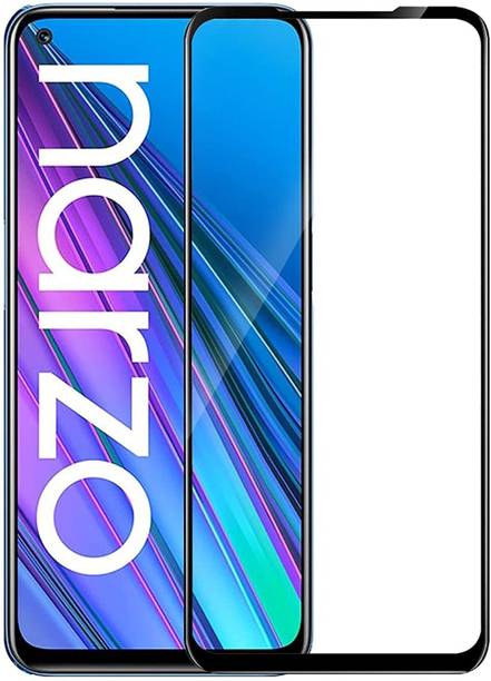 RCHJV Edge To Edge Tempered Glass for Realme Narzo 20 Pro