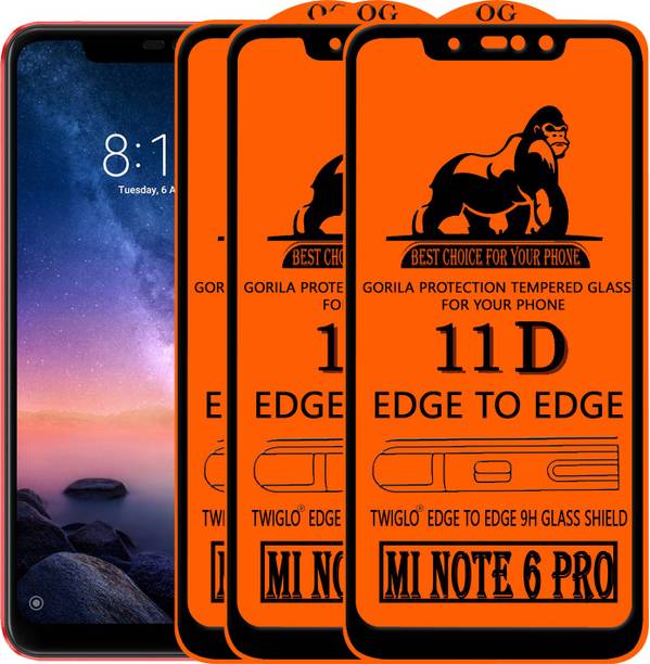 TWIGLO Edge To Edge Tempered Glass for Mi Redmi Note 6 Pro