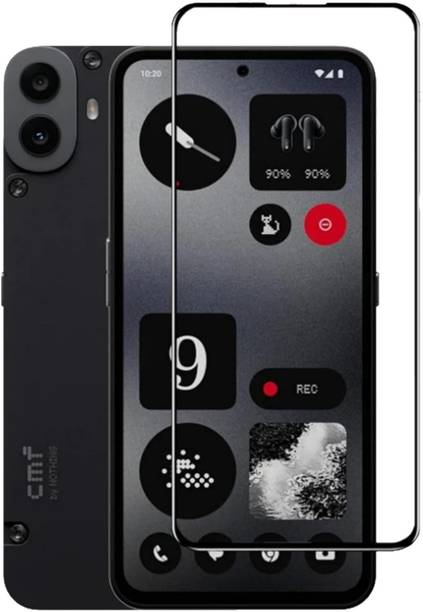 TopTrends Edge To Edge Tempered Glass for Glass For CMF Phone 1 / CMF Nothing Phone 1 With Easy Installation Kit