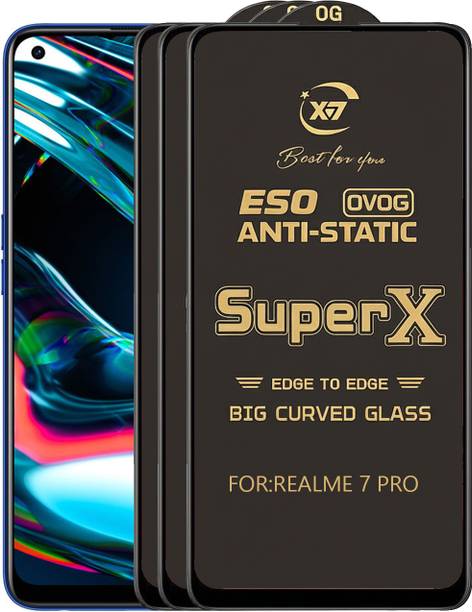 ANILUQ Edge To Edge Tempered Glass for REALME 7 PRO