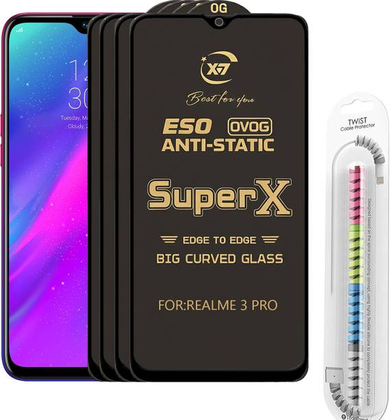 CYOR Edge To Edge Tempered Glass for REALME 3 PRO