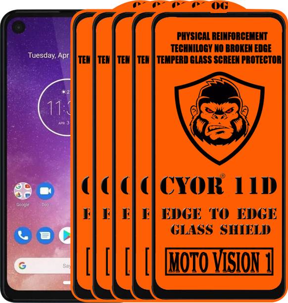 CYOR Edge To Edge Tempered Glass for MOTO VISION 1
