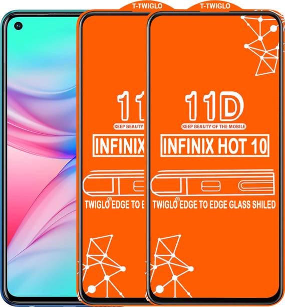 TWIGLO Edge To Edge Tempered Glass for INFINIX HOT 10