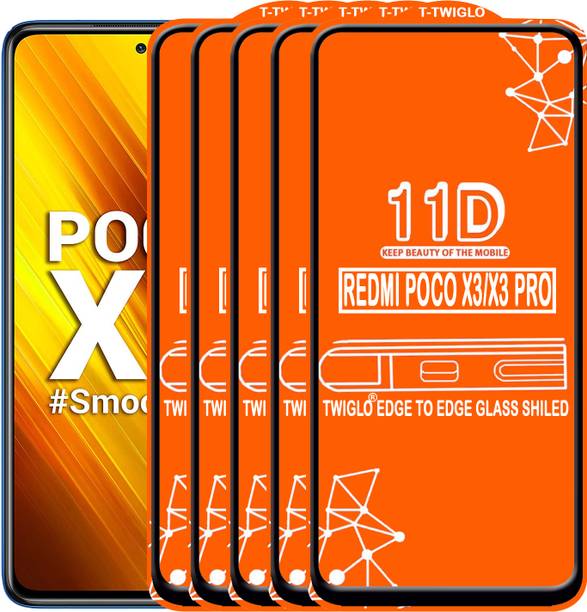 TWIGLO Edge To Edge Tempered Glass for REDMI POCO X3