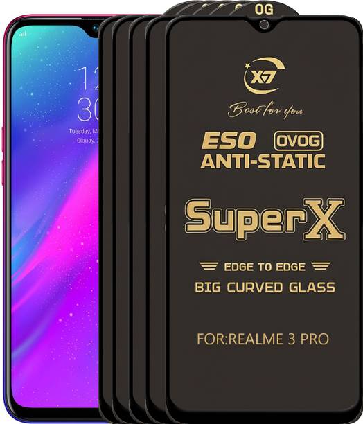 ANILUQ Edge To Edge Tempered Glass for REALME 3 PRO