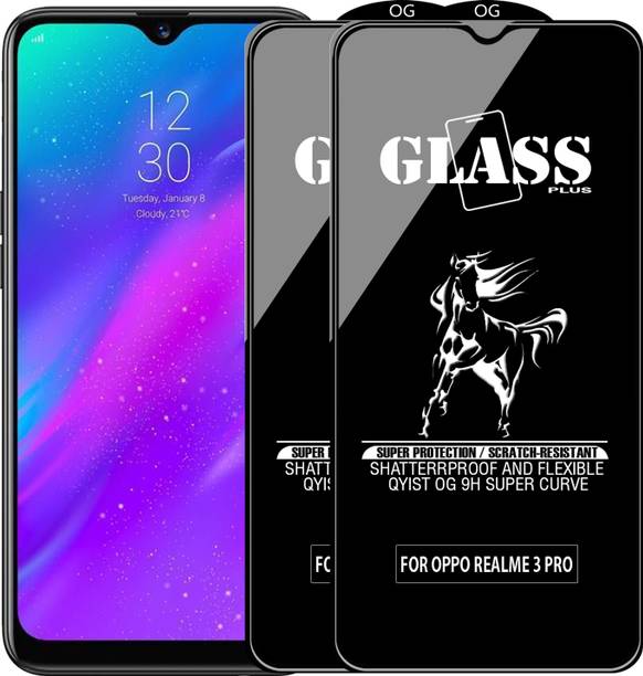 Qyist Edge To Edge Tempered Glass for REALME 3 PRO