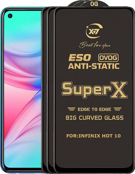 ANILUQ Edge To Edge Tempered Glass for INFINIX HOT 10