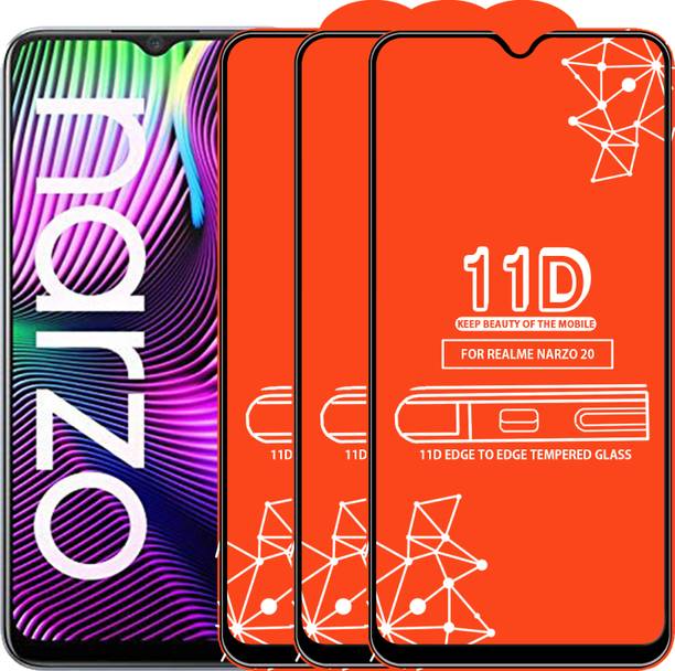 Roxel Edge To Edge Tempered Glass for Realme Narzo 20