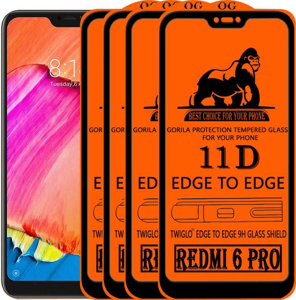 TWIGLO Edge To Edge Tempered Glass for Mi Redmi 6 pro