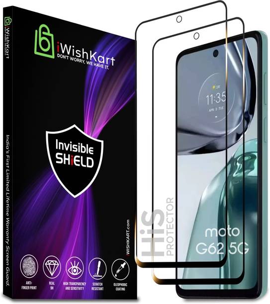 iWishKart Edge To Edge Tempered Glass for MOTOROLA G62, MOTOROLA G62 5G, MOTOROLA Moto G62, MOTOROLA Moto G62 5G, MOTOROLA g62