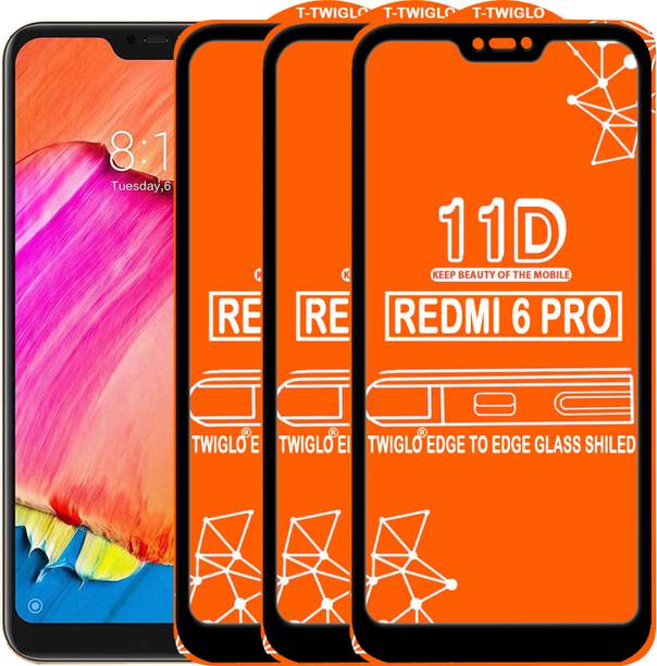 TWIGLO Edge To Edge Tempered Glass for Mi Redmi 6 pro