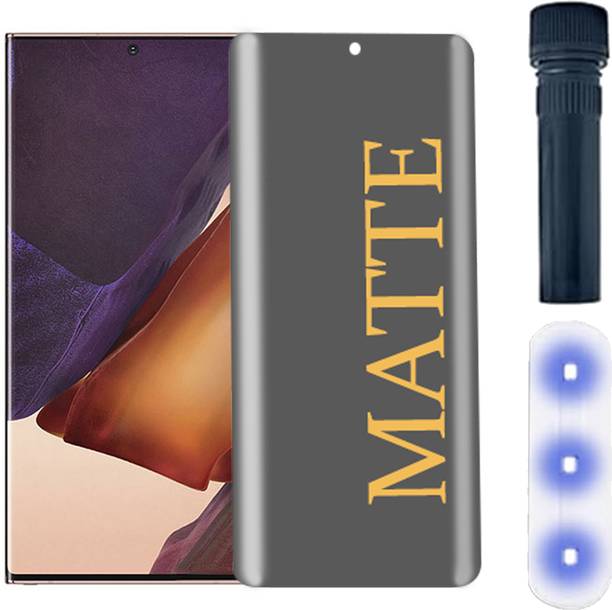 Blate Edge To Edge Tempered Glass for SAMSUNG GALAXY NOTE 20 ULTRA MATTE UV TEMPERED GLASS HYDROGEL FILM SCREEN PROTECTOR | ANTI-FINGERPRINT | ANTI GLARE| SCRACTH RESISTANT| MATTE FINISH UV TEMPERED GLASS WITH INSTALLATION KIT (PACK OF 1)