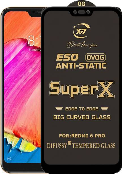 Difussy Edge To Edge Tempered Glass for Mi Redmi 6 pro