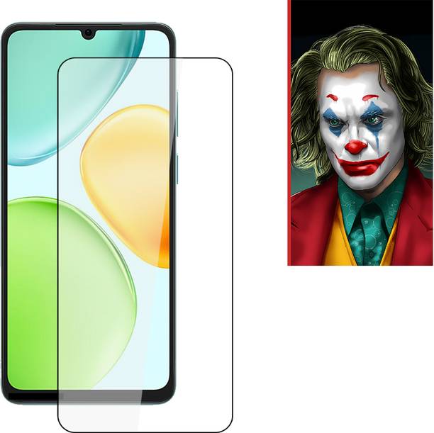 SOMTONE Edge To Edge Tempered Glass for Honor Play 60A 5G Tempered Glass Screen Protector | Anti-Scratch | Edge to Edge Full Coverage | 9H Hardness ( 1 FRONT SCREEN GUARD + 1 FREE BACK EMBOSSED SKIN026 )