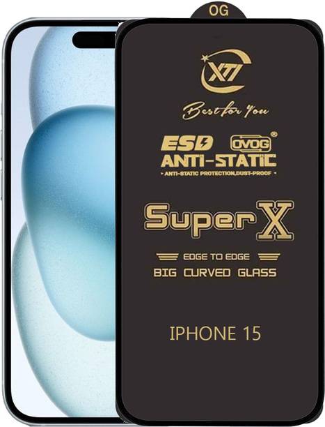 ANILUQ Edge To Edge Tempered Glass for Apple iPhone 15
