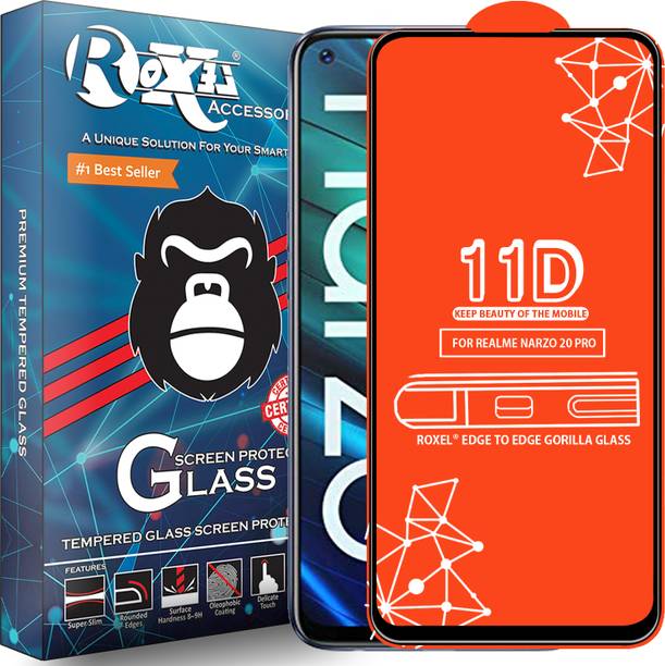 Roxel Edge To Edge Tempered Glass for Realme Narzo 20 Pro