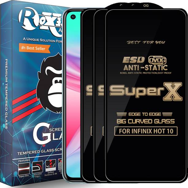 Roxel Edge To Edge Tempered Glass for INFINIX HOT 10