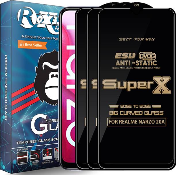 Roxel Edge To Edge Tempered Glass for REALME NARZO 20A
