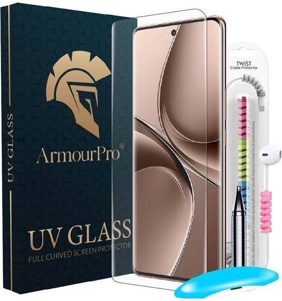 ArmourPro Edge To Edge Tempered Glass for vivo V40e 5G, Vivo V40, Vivo V27, UV Tempered Glass with Cable Protector