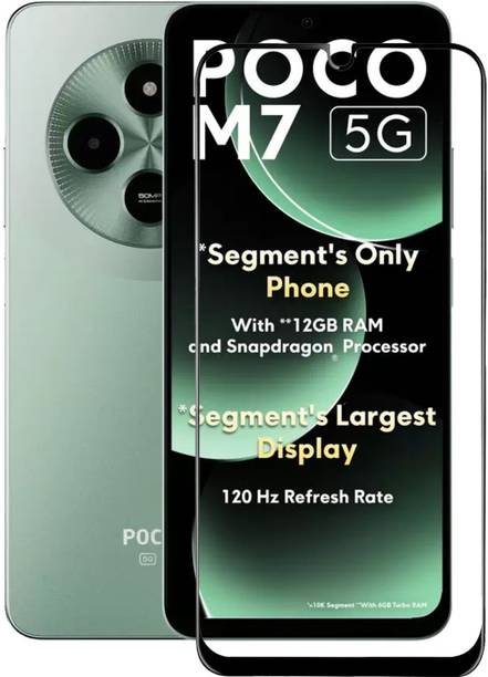 NKCASE Edge To Edge Tempered Glass for POCO M7 5G, Poco M7 5G