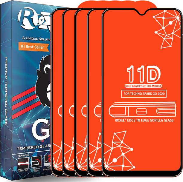 Roxel Edge To Edge Tempered Glass for Techno Spark Go 2020