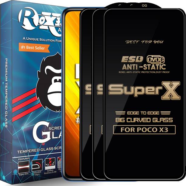 Roxel Edge To Edge Tempered Glass for POCO X3