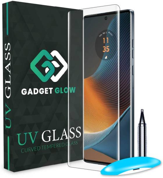 Gadget Glow Edge To Edge Tempered Glass for Motorola Edge 50 Fusion 5G, Motorola Edge 50 Fusion, Edge 50 Fusion, Edge 50 Fusion 5G, Moto Edge 50 Fusion 5G, Moto Edge 50 Fusion, UV Curved Screen Protector with Easy Installation Kit