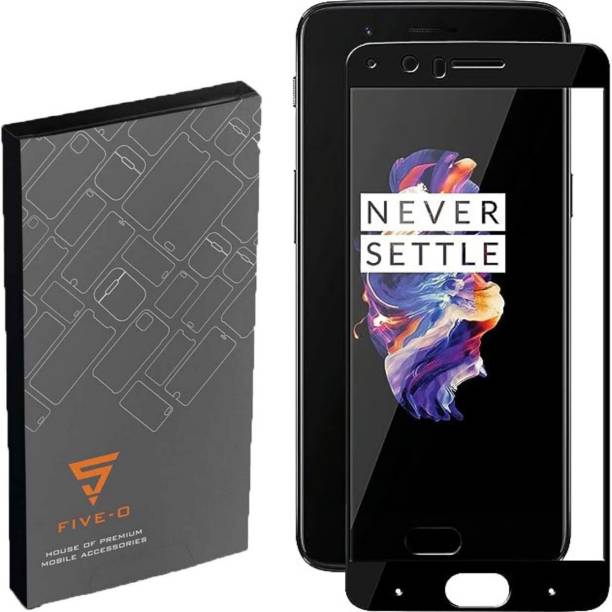FIVE-O Edge To Edge Tempered Glass for OnePlus 5 with Self Installation Kit