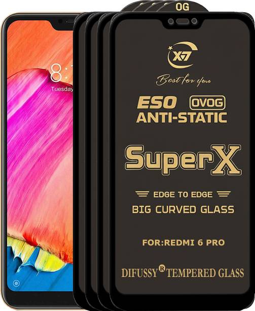 Difussy Edge To Edge Tempered Glass for Mi Redmi 6 pro