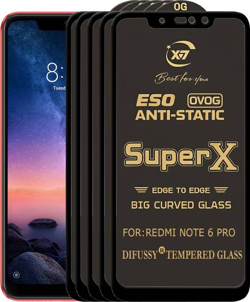 Difussy Edge To Edge Tempered Glass for Mi Redmi Note 6 Pro