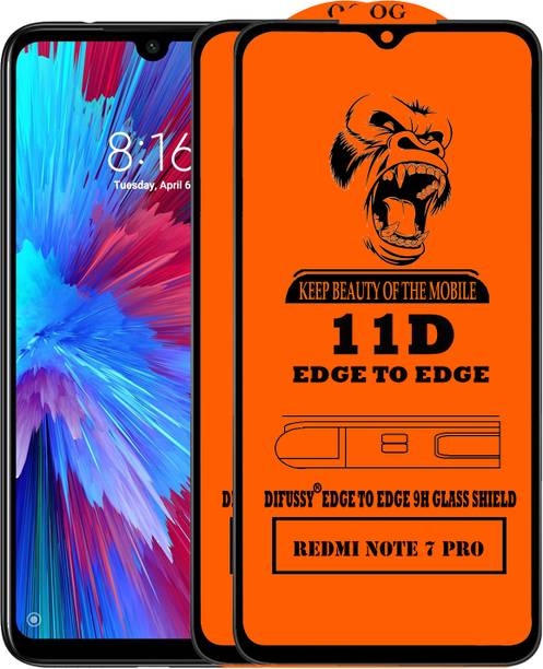 Difussy Edge To Edge Tempered Glass for REDMI NOTE 7 PRO