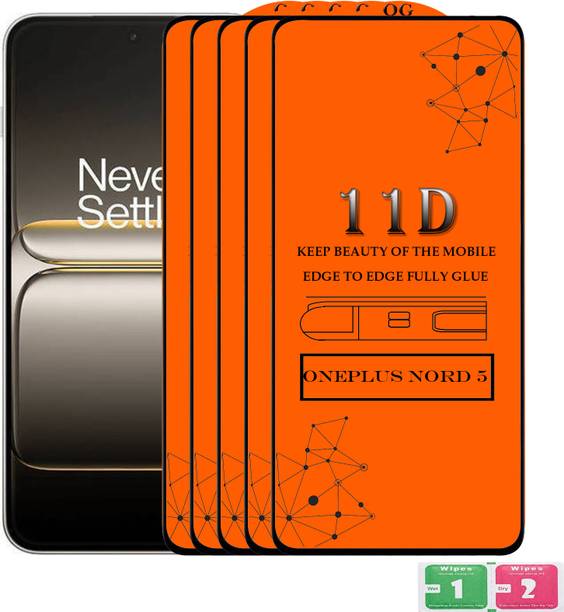 ANILUQ Edge To Edge Tempered Glass for ONEPLUS NORD 5