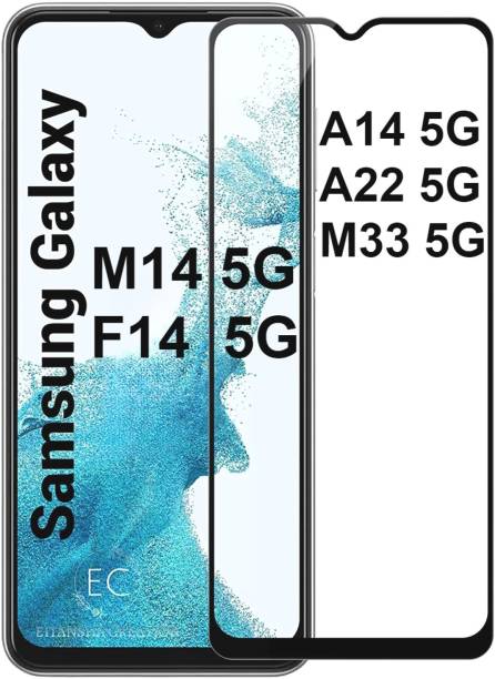 EITANSHA CREATION Edge To Edge Tempered Glass for Samsung Galaxy M14 5G, Samsung Galaxy F14 5G, Samsung Galaxy F13, Samsung Galaxy M33 5G, Samsung Galaxy M13 4G, Samsung Galaxy A23 5G, Samsung Galaxy A22 5G, Samsung Galaxy A13 4G, Samsung Galaxy A14 5G