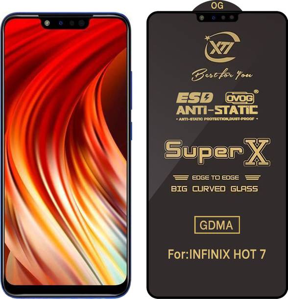 GDMA Edge To Edge Tempered Glass for Infinix Hot 7