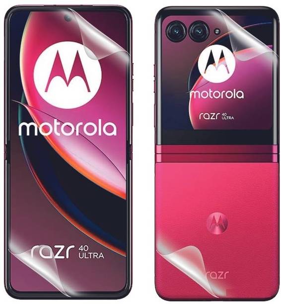 ECMERED Front and Back Tempered Glass for Motorola razr 40 Ultra, Moto razr 40 Ultra