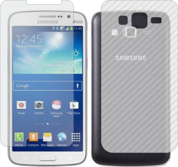 MOBART Front and Back Screen Guard for SAMSUNG GRAND 2 (Front Matte Finish & Back 3d Carbon Fiber)