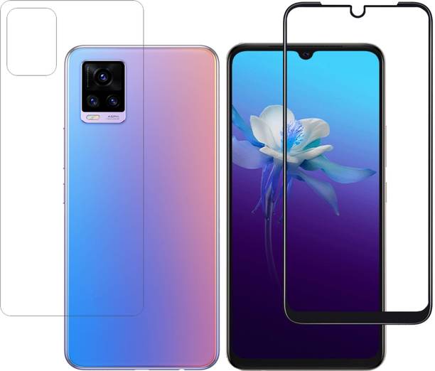 YOGKREETI Front and Back Tempered Glass for Vivo V20