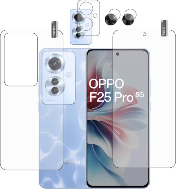 BOMGUARD Front and Back Tempered Glass for OPPO F25 Pro 5G With Camera Lens Protector