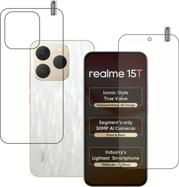 GARUDA GLASS Front and Back Tempered Glass for REALME 15T 5G