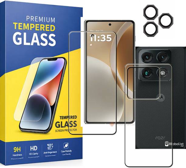 tombik Front and Back Tempered Glass for 31ok-Motorola Razr Fold-fb,lens