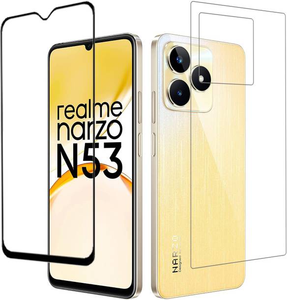 ECMERED Front and Back Tempered Glass for Realme Narzo N53, realme narzo n53