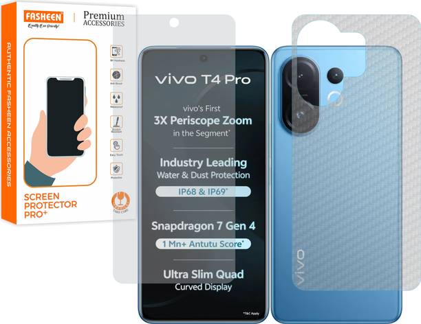Fasheen Front and Back Tempered Glass for vivo T4 Pro 5G