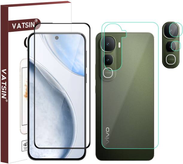 Vatsin Front and Back Tempered Glass for ViVO Y400 5G, ViVO Y400, ViVO Y400 5G (With Rear Camera Lens Guard)