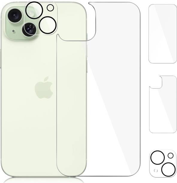 CASELIA Front and Back Tempered Glass for Apple iPhone 15