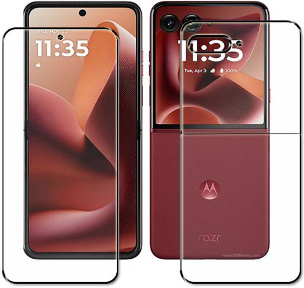 tombik Front and Back Tempered Glass for 29fx-Motorola Razr 60 Ultra-fb