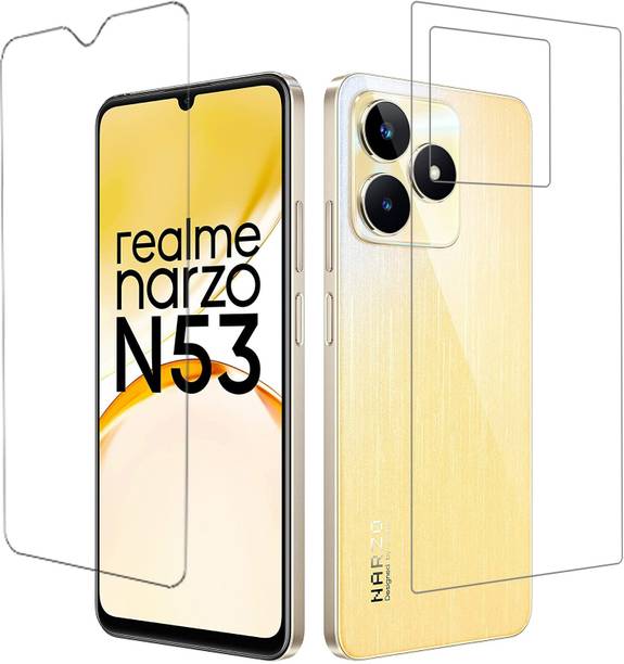 ECMERED Front and Back Tempered Glass for Realme Narzo N53, realme narzo n53