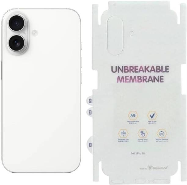 Nainex Apple iPhone 16 Mobile Skin - Premium Vinyl Wrap, Scratch Resistant Back Sticker Mobile Skin